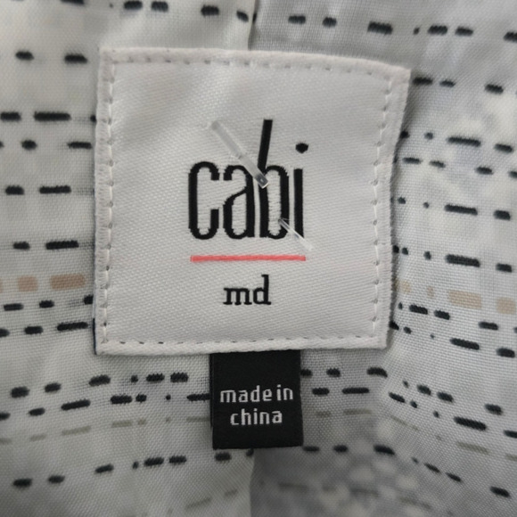 Cabi Long Line Animal Print Button Up Lightweight Women's Jacket M - Picture 5 of 6
